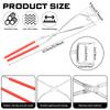 2Pcs Pottery Clay Sculpture Glaze Tong Dipping Tong Glazing Tools Metal Pottery Clamp for Clay Modeling Sculpturing Craft Making
