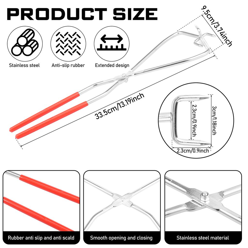 2Pcs Pottery Clay Sculpture Glaze Tong Dipping Tong Glazing Tools Metal Pottery Clamp for Clay Modeling Sculpturing Craft Making
