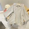 Retro Long Sleeve Polo Sweatshirt - Casual, Loose Fit for Spring & Autumn, French Influencer Style