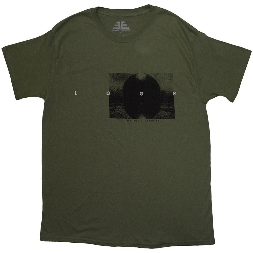 Imagine Dragons Unisex TShirt Loom Dark Circle (Green) (Small) S
