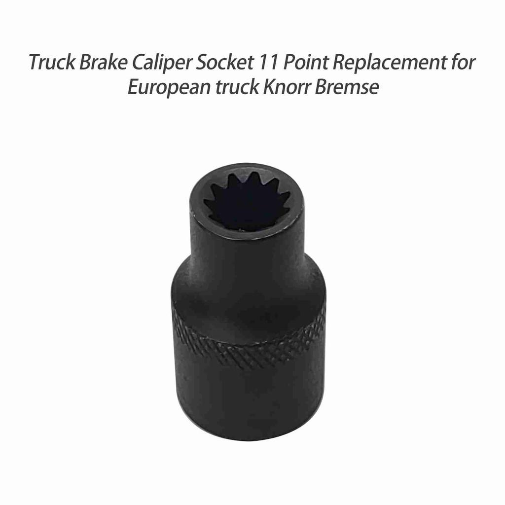 Truck Brake Caliper 11 Point Socket, Made of Steel, High Hardness and Strong, Not Easy to Break or Deform. Good Vehicle Maintenance Tools. With Tool