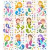 12Sheets Make A Face Diy Sticker Safari Animal Mermaid Decoration Kid Enlightenment Jigsaw Puzzle Stickers Funny Cartoon Pet Zyf