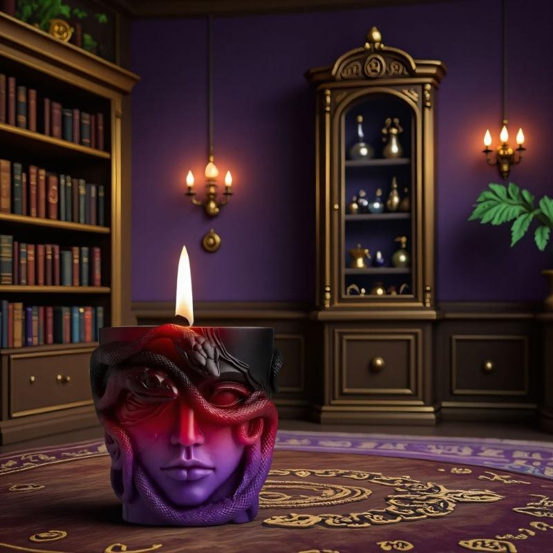 Sculpted Gorgon Silicone Craft Mould Artisticd Planter Gift Boxes Handmade Decorations Demolding Crafting Accessory