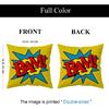 Set of 4 Super Hero Comic Throw Pillow Covers 18x18 Inch, Colorful Pop Art Decorative Cushion Covers with Splat Bam Zap Crash Designs for Sofa Couch