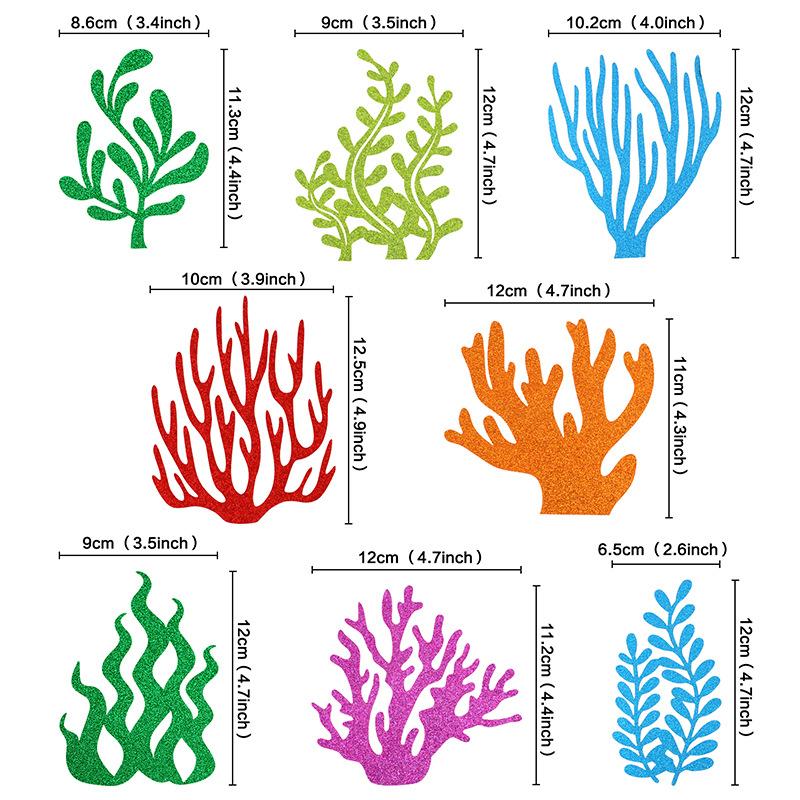 Mermaid Tail Happy Birthday Cake Topper Little Mermaid Party 1-10 Number Cupcake Toppers Girls Birthday Baby Shower Party Decor