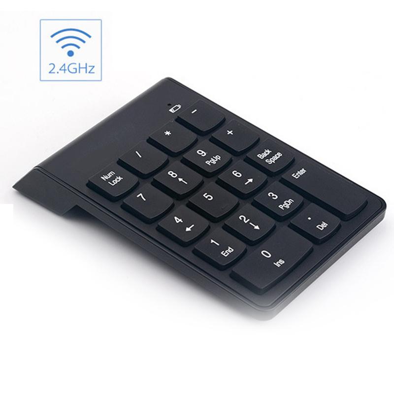 Wireless Keyboard Digital Number Numeric Keypad Accounting Bank 18 Keys Keypad