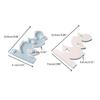 Silicone Molds Rabbit Candle Holder Resins Molds DIY Flame Candlesticks Mould