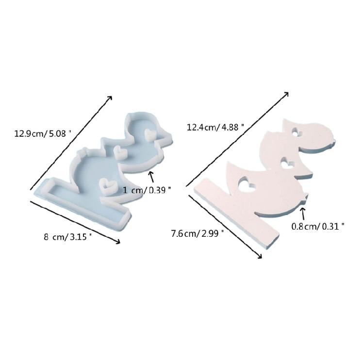 Silicone Molds Rabbit Candle Holder Resins Molds DIY Flame Candlesticks Mould