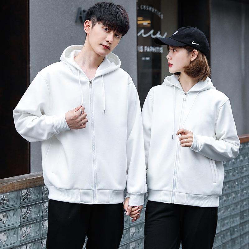 

Custom Logo Embroidered Hooded Zip-Up Sweatshirt for Group Events and Class Reunions XXL