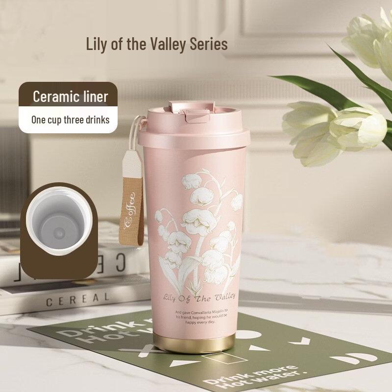 Ceramic Lined Double-Drink Insulated Bottle