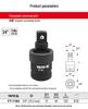 YATO 3/4 Pneumatic Swivel Universal Joint