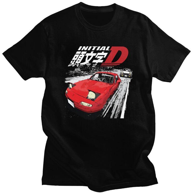 

Мужская футболка Initial D Custom Drift Car Battle 100% Хлопок Футболка Повседневная Футболка с коротким рукавом Приталенная - Мужская Летняя... S разноцветный