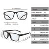 Men Women Fashion Photochromic Anti-Glare Sunglasses Classic Square Driving Outdoor Sports Cycling Running Eyewear