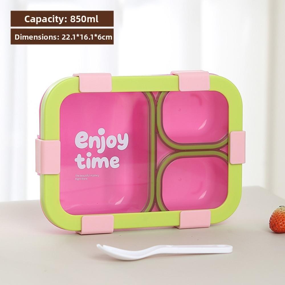 Divided Compartments Lunch Box Sealed Lid Food Container Thermal Lunch Box for Office Workers