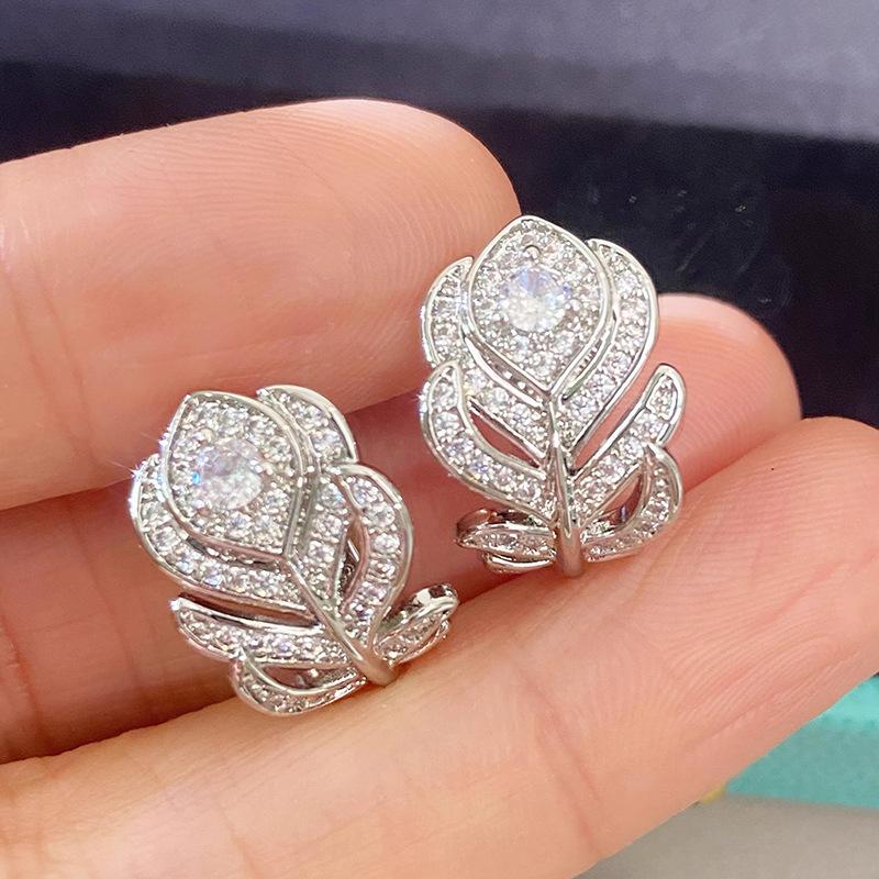 Fashion Copper Alloy Zircon Jewellery Drop Earrings For Women Wedding Party Gifts