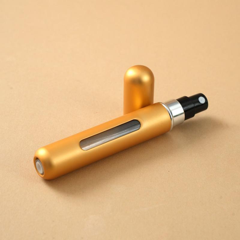 10 ml refillable perfume spray bottle, portable travel size, unscented, PVC-free, metal and plastic , spray bottle for p