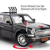 1:24 HONGQI L5 E-HS9 Model Toys Car Diecast 70th Anniversary Parade Cars Sound Light Pull Back Trendy Ornaments for Friend Gifts