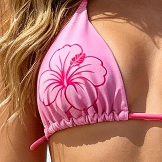 2 Stück/Set Damen Bikini Set Verstellbarer Neckholder Bikini BH Schleife Badehose Set Sommerurlaub Party Badebekleidung