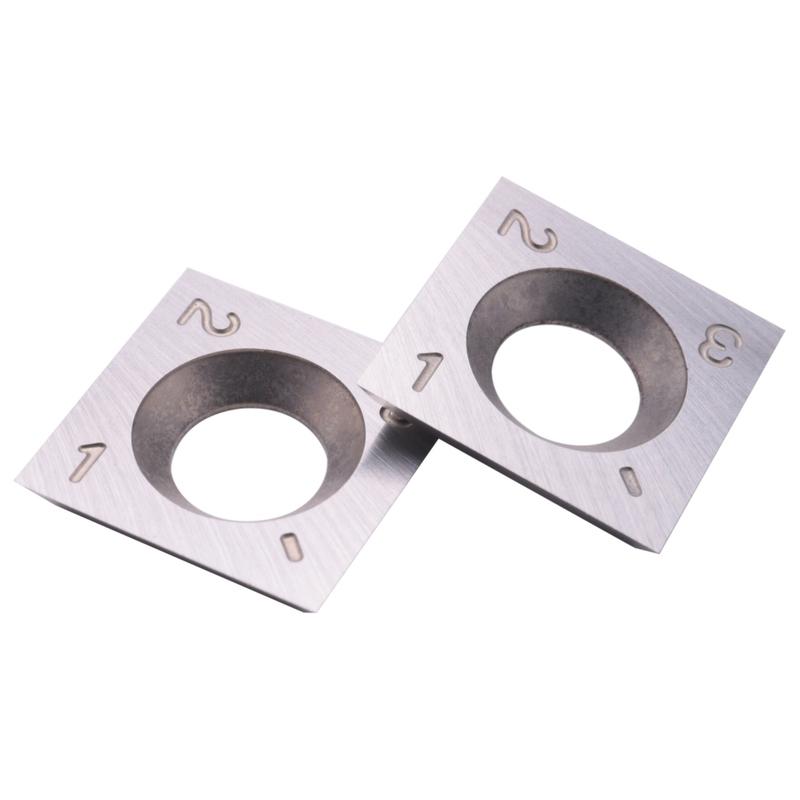 Trendig! 10 Stück Holzendrehen Hartmetall-Einsatzklingen Fräsen 30 Grad Drehbankmeißel Ersatzklinge 14x14x2mm