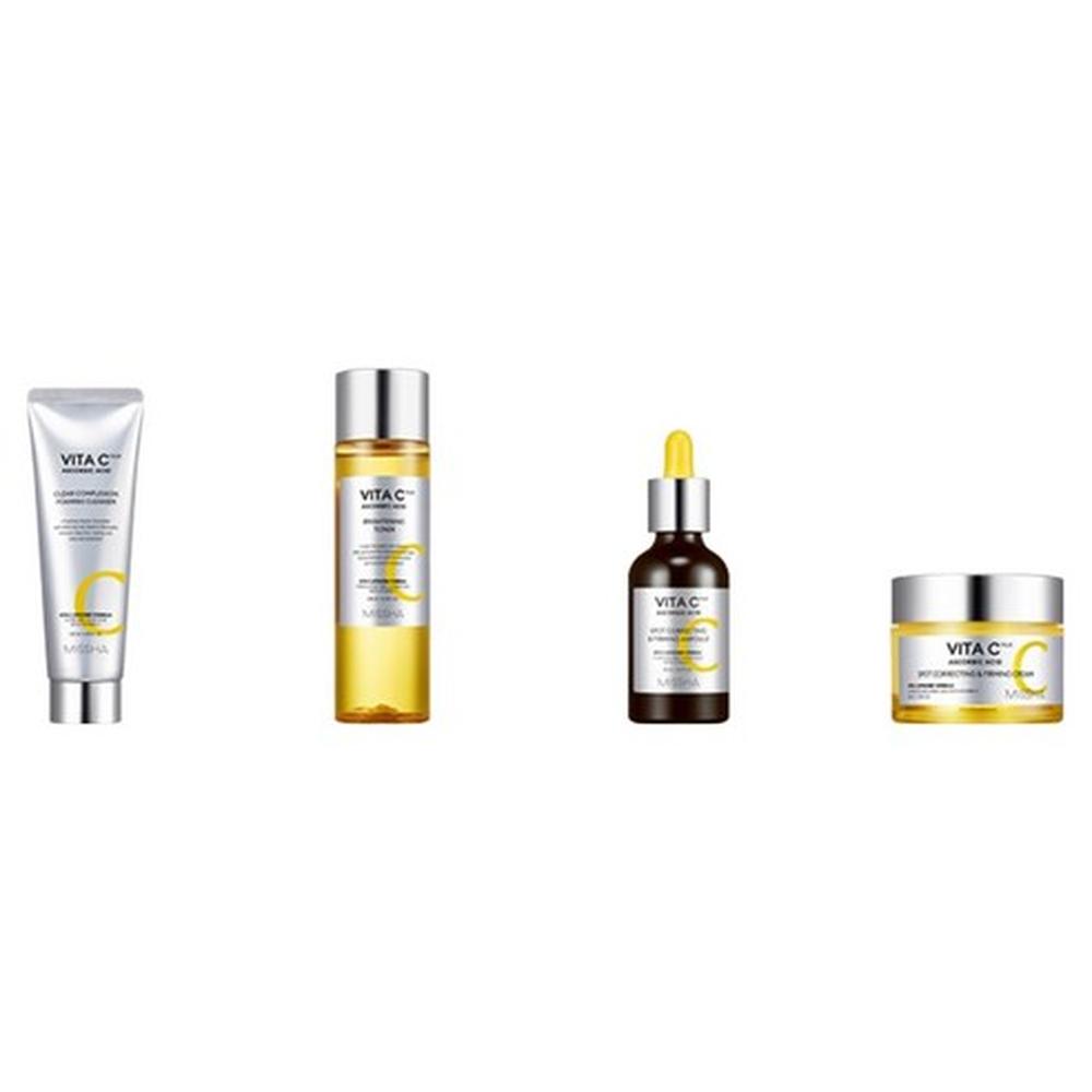 MISSHA Vita C Plus Aufhellender Toner 200ml – Vitamin C Toner, Strahlkraft-Booster, Ausgleichende Hauttonpflege, Koreanisch