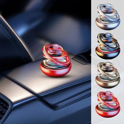 Solar-Auto-Lufterfrischer, drehbarer Ring, klare Kugel, langanhaltender Duft, Luftreinigung, Auto-Aromatherapie-Diffusor, Ornament, Auto-Innenzubehör