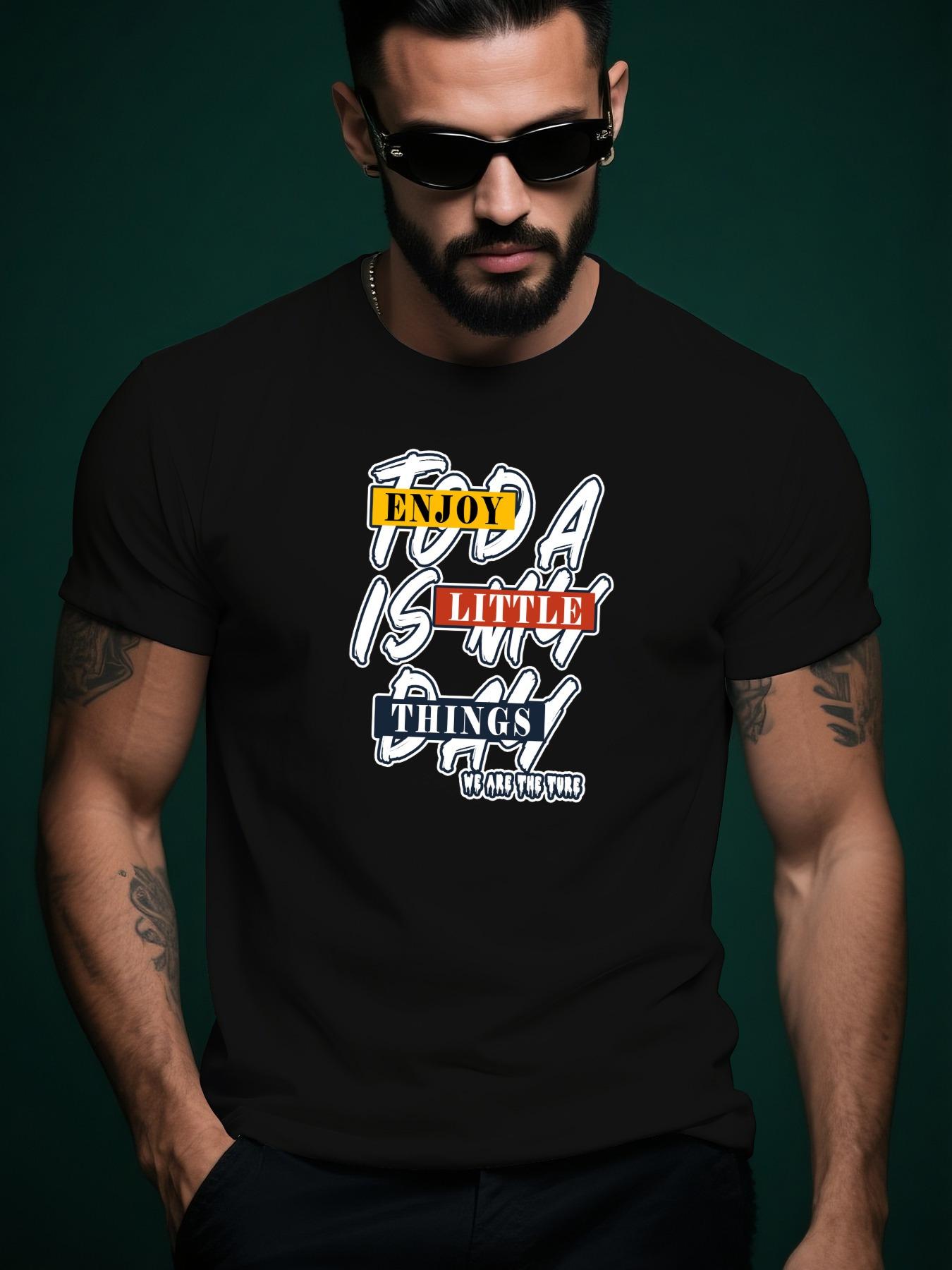 Enjoy the Little Things Graphic Tshirt - Beige Casual S... S
