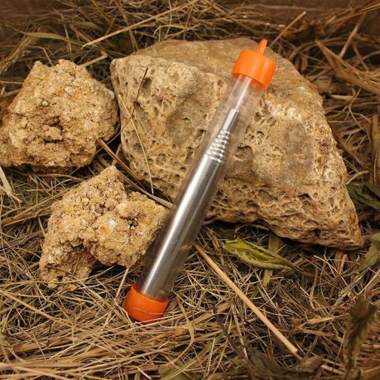 Feuerbläser Taschenformat Zusammenklappbar Edelstahl Blasebalg Rohr Lagerfeuerwerkzeug