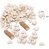100pcs/lot DIY Blank Mini Heart Wood Slices Discs Wood Heart Love Blank Unfinished Natural Crafts Supplies Wedding Ornaments