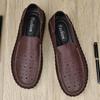 Wide Head Leather Shoes Men's Wide Soles and High Instep One Pedal 45 Father's 46 Summer 47 Fattened and Enlarged 48 Soft Leather