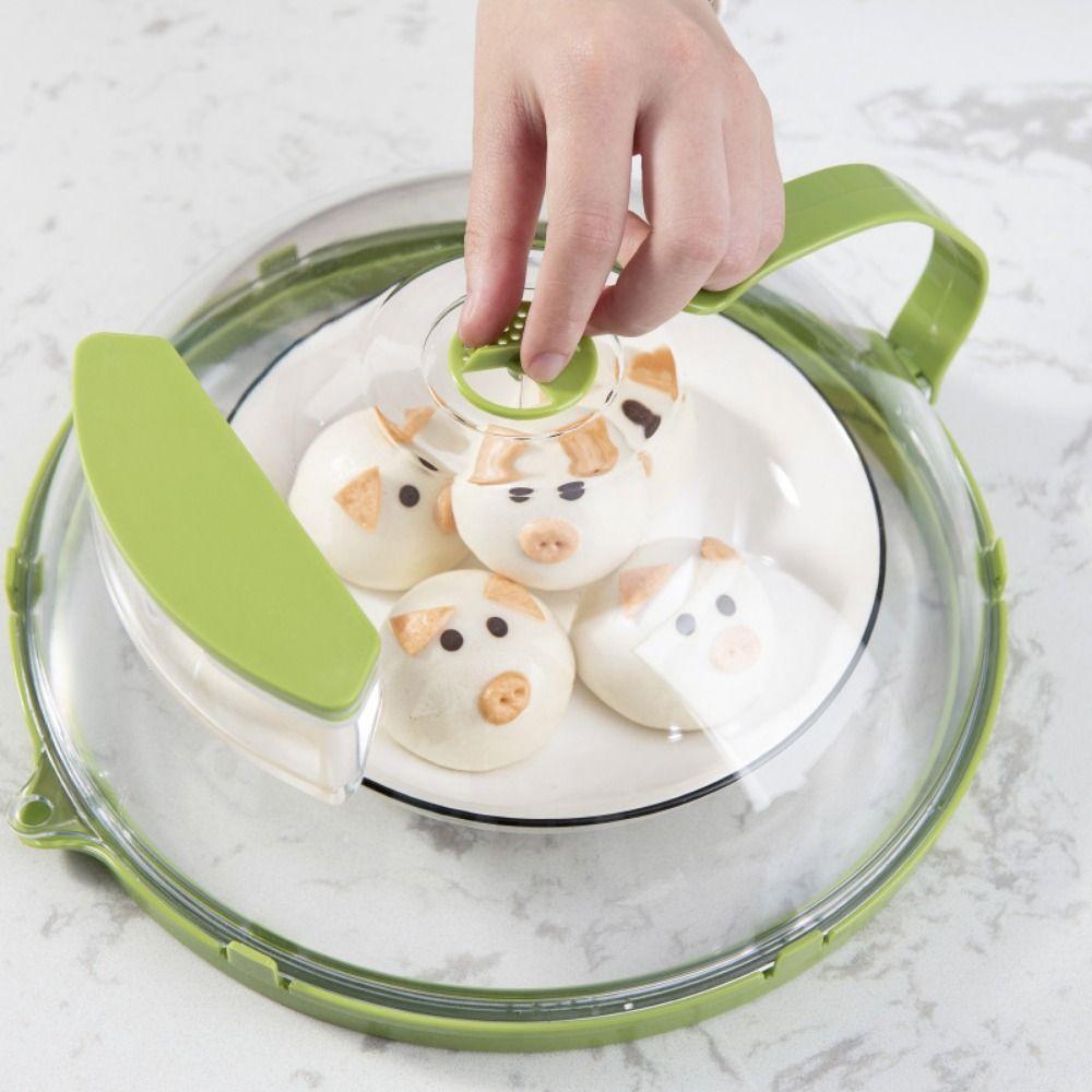 with Handle Airtight Food Covers Food Preservation Cover Keep Fresh Lid Microwave Oven Food Cover