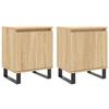 VidaXL Tables de chevet 2pcs chêne sonoma 40x30x50cm bois d'ingénierie 826851