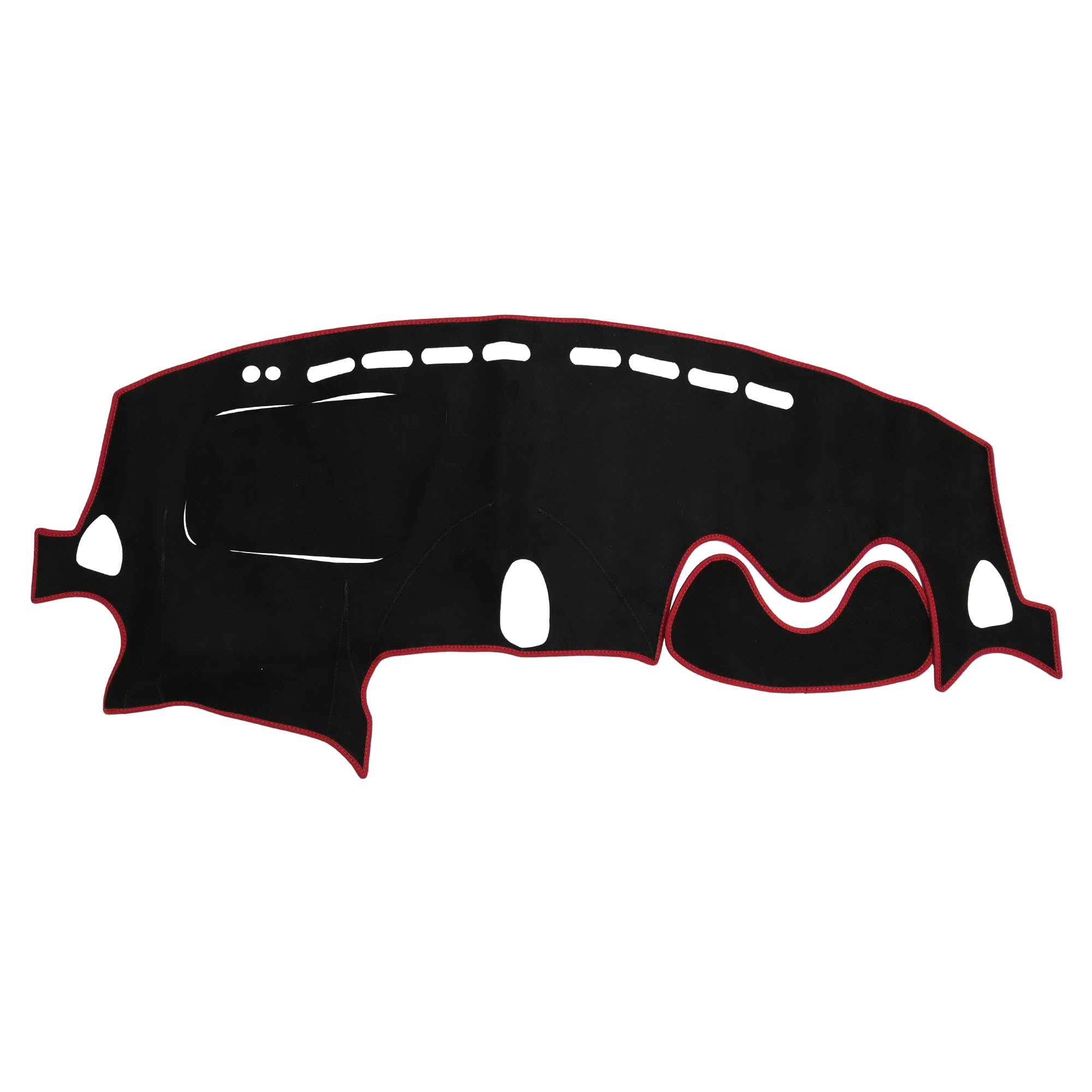 

HOPESPANNER Коврик на приборную панель для Nissan Juke FY15 Series 2010 Защитный коврик для приборной панели автомобиля Замша Снижает нагрев салона Индивидуальный Черный с красным Drive