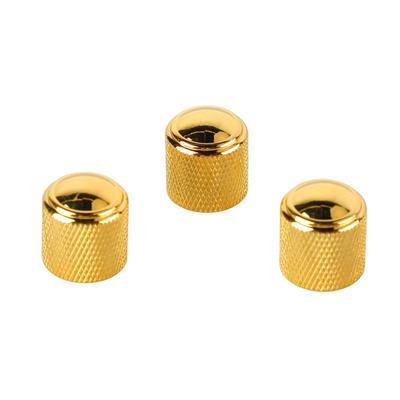 3 Stück Gitarren Lautstärkeregler Knopf Bronze Metall Hochfest E-Gitarre Bass Lautstärkeregler