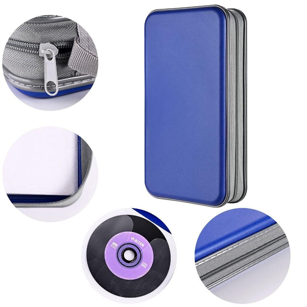 96 Capacity DVD Bag Storage CD Case Wallet Media Storage Box CD Case Holder  Car Use