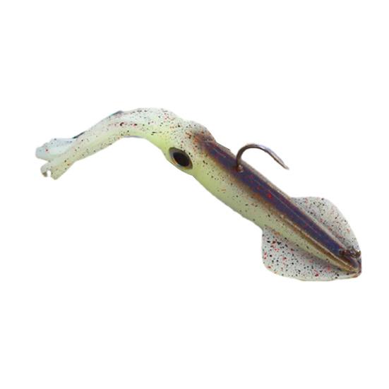 14CM Glow-in-the-dark Squid Lure with Hook Realistic Bionic Artificial Octopus Swimbait Luminous Simulation Soft Lure Saltwater Fishing Accessories