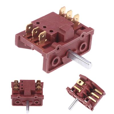 16A T150 AC Oven Switch 4 Gear Position Electric Heater Switch 6Pin Knob Rotary Stove Oven Switch Temperature Control Switch 1pc