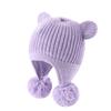 Fleece Lined Baby Winter Hat 2 Cute Ears Warm Fleece Hat Fashionable Kids Knit Hat  Winter Season