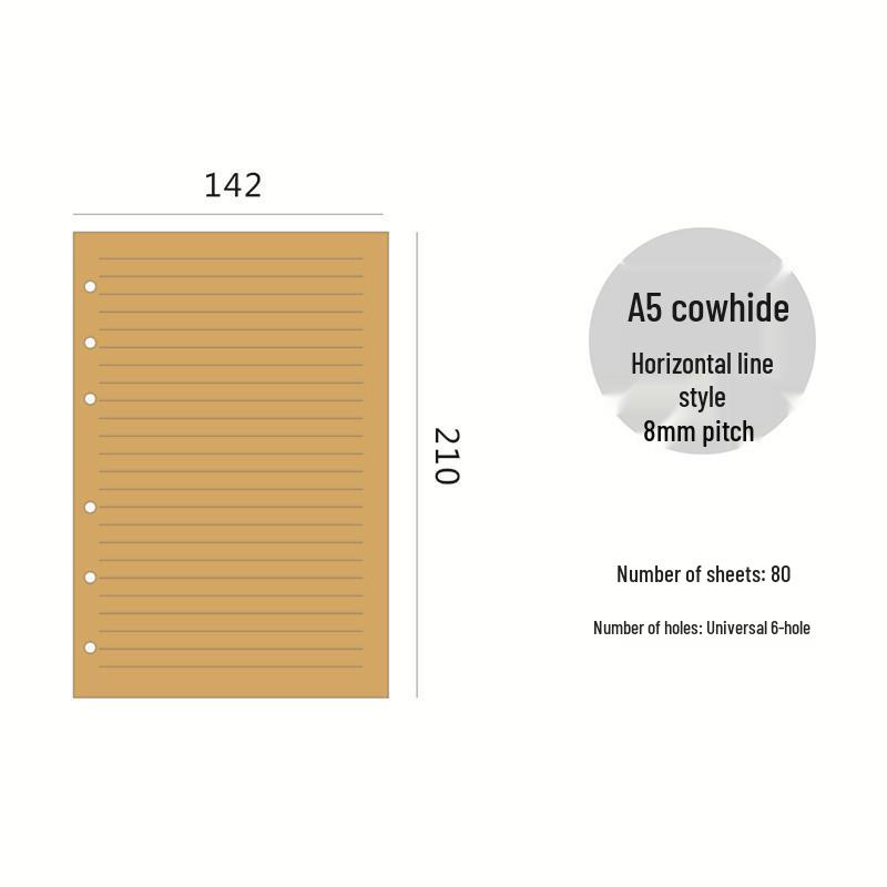 7-inch A6 B5 Loose-leaf Notebook A5 Notepad Replacement Pages