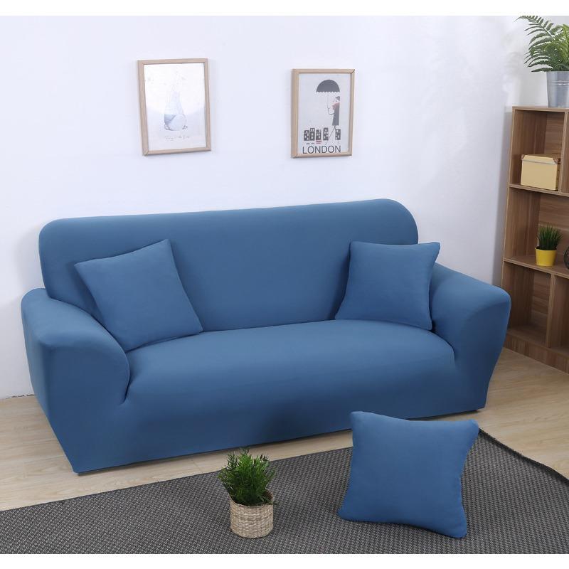 Solid Color Combination Elastic Full Cover Sofa Cover European Fabric Sofa Cover