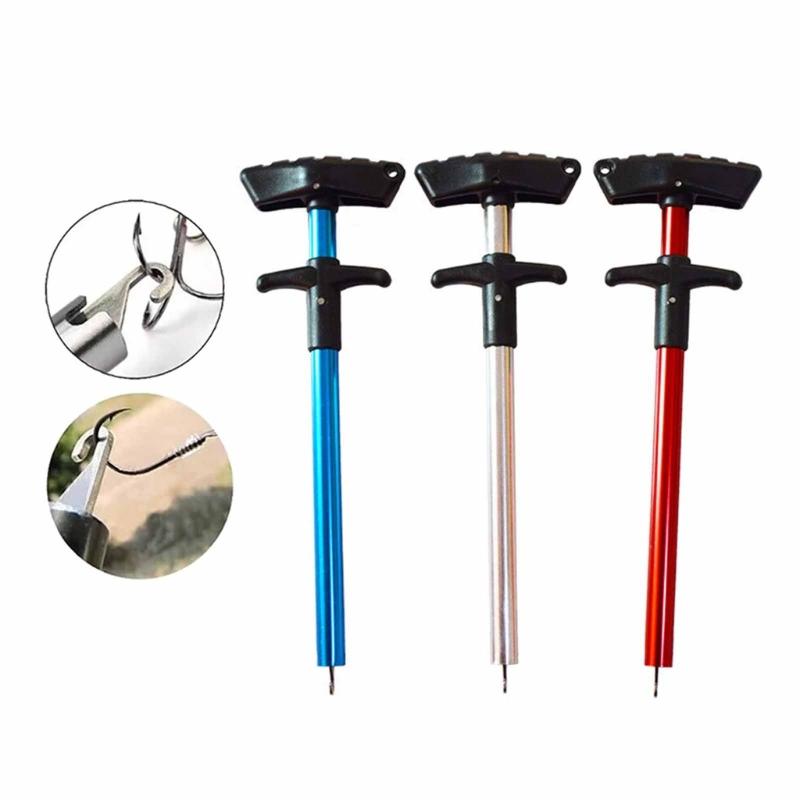 Portable Fishing Hook Removers Tool Aluminum Tube Fish Hook Extractor Fishing Lure Removers for Safe &Easy Detachment