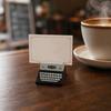 Retro Wooden Typewriter Memo Clip Vintage Desk Place Card Holder 1 Pc