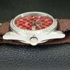 MENS VINTAGE SEIKO 5 AUTOMATIC REFURBISHED JAPAN RED COLOR DIAL WATCH a440396-4 Sk-a440396
