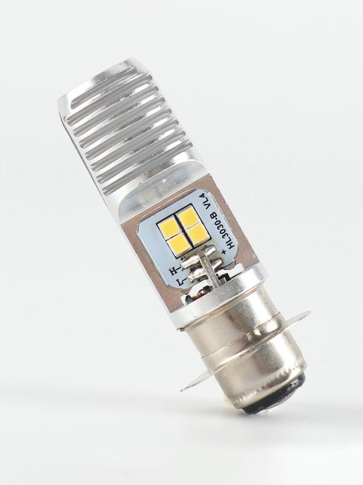 1pcs Motorcycle Headlight Bulb P15D LED Scooter Light T19 4LED Beam Light Lamp Bulb Motorcycle Auxiliary Lights Led Headlight