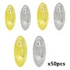 50Pcs Metal Spoon Fish Lures Fishing Lures Spinner Baits Casting Fishing Lures Baits Fishing Spoons Lures Sequins Baits