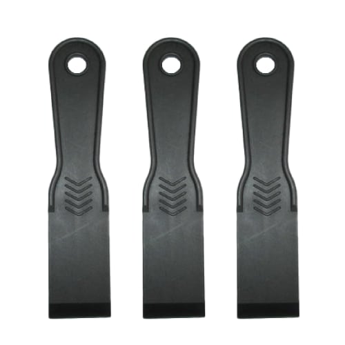 Scrapers (3 Pieces), Black, 18cm Long X 3.8cm Wide, for Removing Carbon, Plastic, Burnt Materials, and Stickers