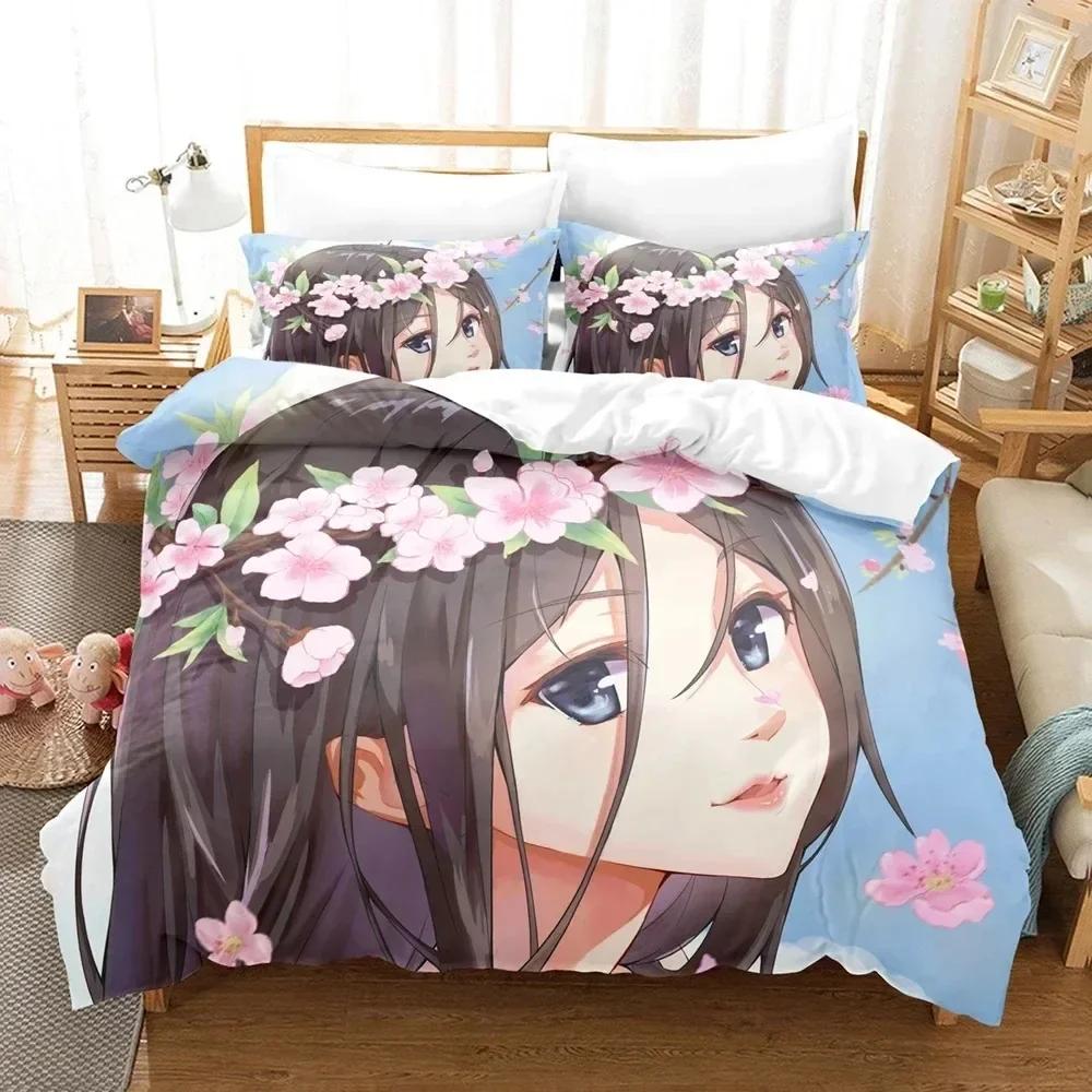 Anime The Outcast Under One Person Bedding Set Printed Bed Set With Pillowcase Duvet Cover Soft Queen King Size Bedclothes Home