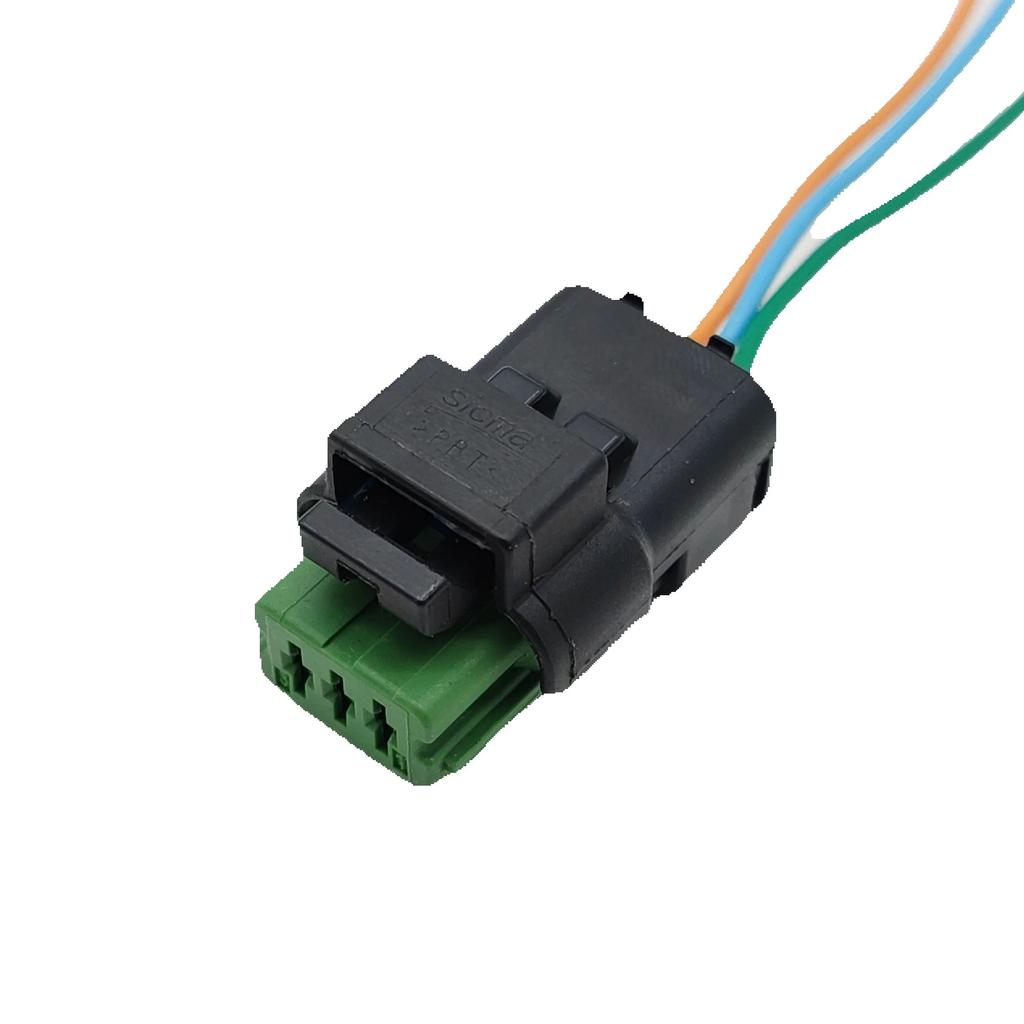3 Pin Car Rail Pressure Sensor Connector 1.6 HDI Water Temperature Sensor Camshaft Position Sensor Plug for Peugeot Citroen Mass Air Flow 3