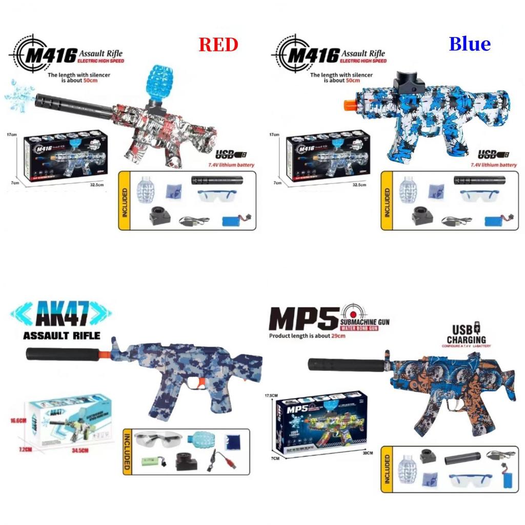 M416 Elektryczny Pistolet na Miękkie Pociski Dla Dzieci Zabawa Na Świeżym Powietrzu Angażująca Kolorowa Zabawka