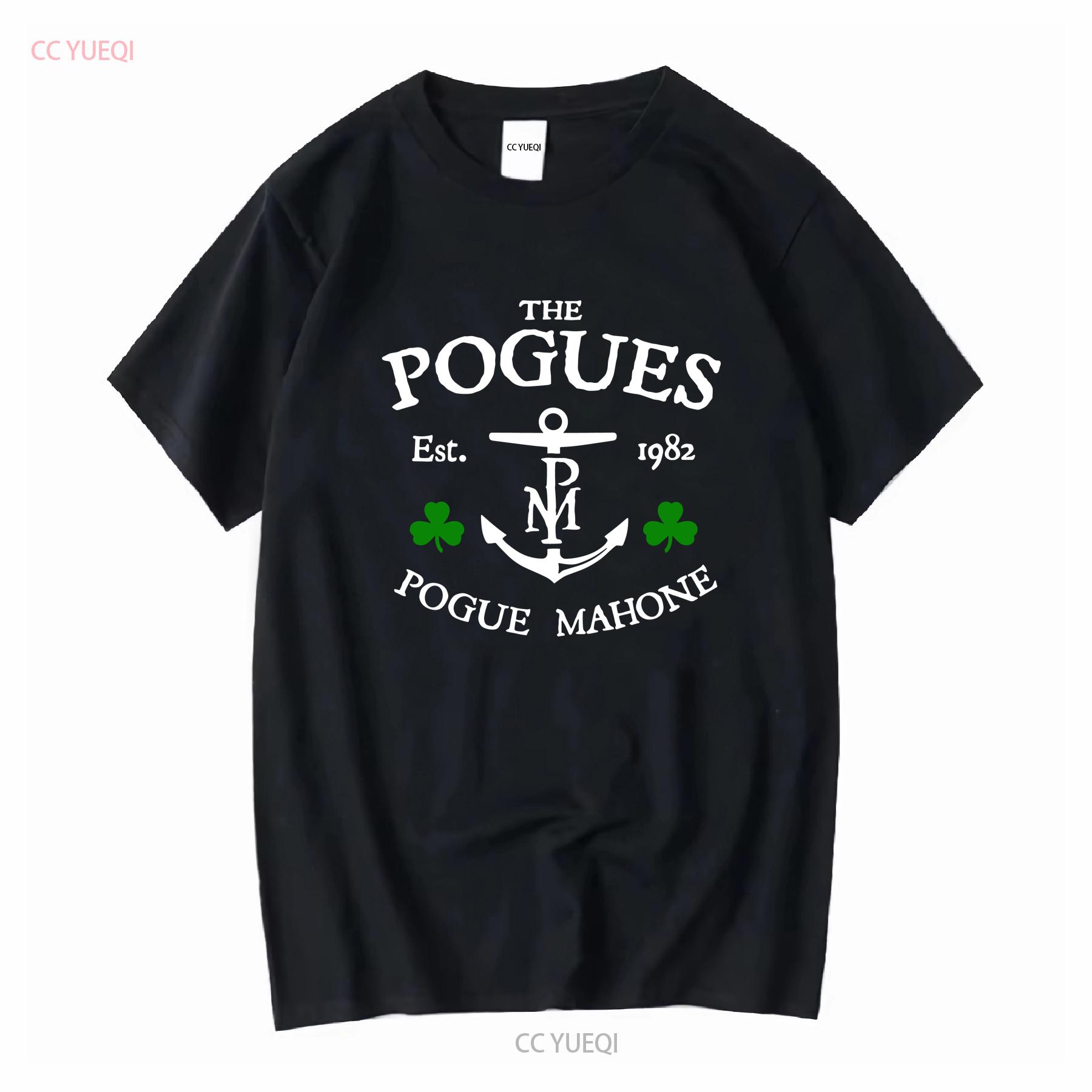 

Retro The Pogues T Shirt Pogue Mahone Shane MacGowan Spider Stacy Andrew Ranken vintage Washed homme Unisex Stretched 4XL