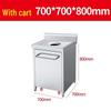 Stainless Steel Kitchen Collection & Recycling Cart
